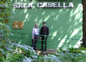 Peter Seabourne with Alessandro Viale, pianist, at Sala Casella recording CD cover - Seabourne Steps Volume 5: Sixteen Scenes before a Crucifixion