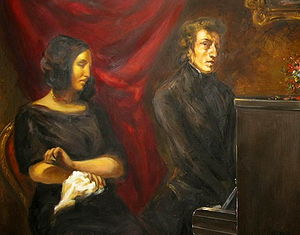 Chopin and George Sand by Delacroix