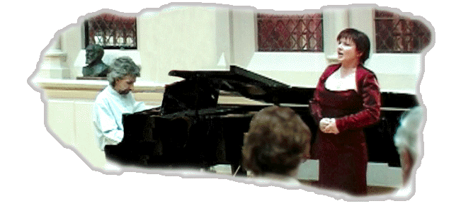 Michael Bell and Karen Radcliffe performing
